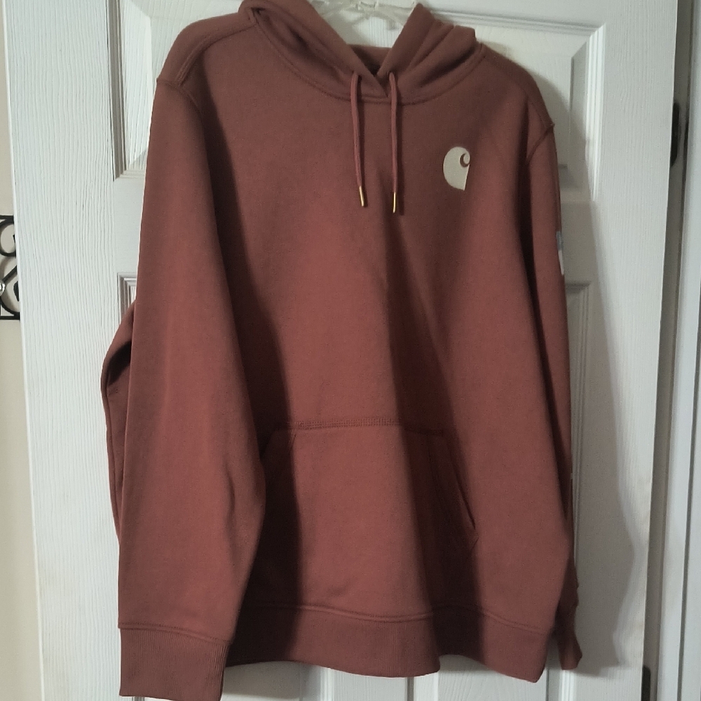 Carhartt Brown Sweatshirt Hoodie, New With Tags
